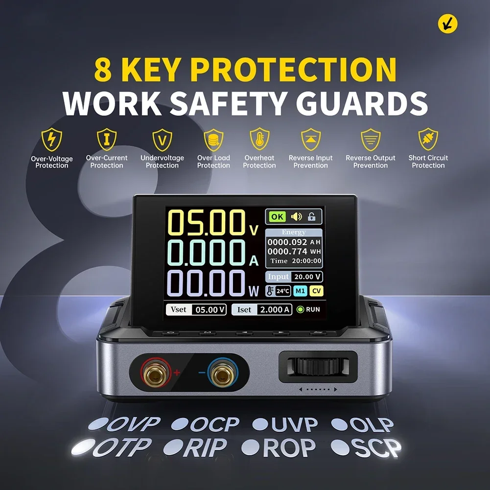 ポータブル実験室用DC電源,調整可能なCNCデジタルディスプレイ,プログラム可能なミニレギュレータースイッチ,PD, QC,30V, 5A,DPS-150 W,150