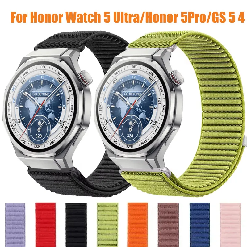 Boucle en Nylon pour Honor Watch 5 Ultra Band Sport, bracelet de 20mm 22mm pour Magic Watch 2 42mm 46mm/Honor Watch 5 4 Pro/GS 5 4 3 3i/GS Pro Boucle en Nylon pour Honor Watch 5 Ultra Band Sport, bracelet de 20mm 22mm pour Magic Watch 2 42mm 46mm/Honor Watch 5 4 Pro/GS 5 4 3 3i/GS Pro