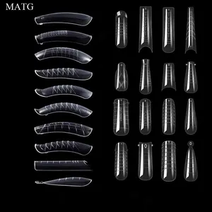 Geschnitzte gefälschte vollständige Abdeckung Nagelspitzen, gefälschter Finger, UV -Gel, Erweiterungskonstruktion, polnisches Gel, künstliches Werkzeug, 60pcs 8 Hauptverkäufe zahlbare Nagelbox - №1