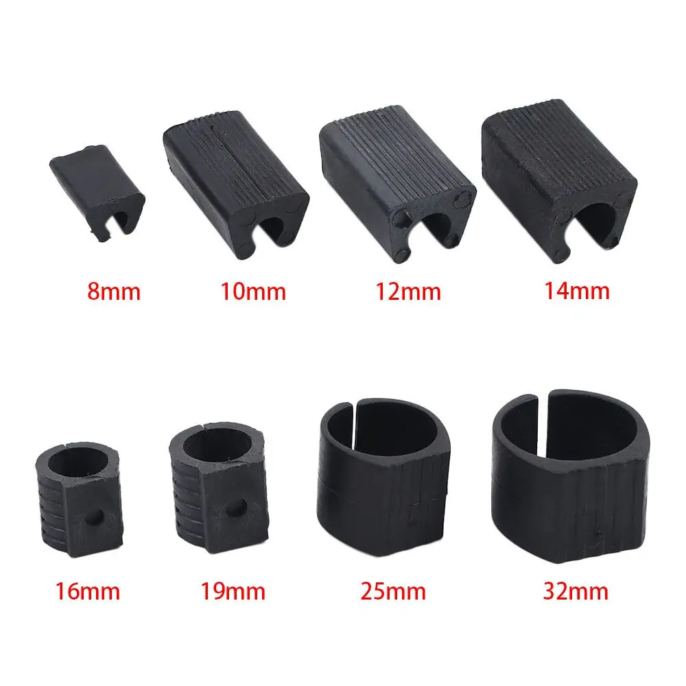 U Shaped 10pcs Tubing Caps Floor Protector Anti-Front Floor Glides Stool Pipe Clamp Tube Rear Pad Chair Leg Pad Damper