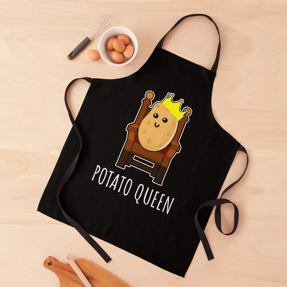 

Potato Queen - Funny Potato Gift Apron Barber Costume Waiter kitchen utensil Customizable Woman Apron