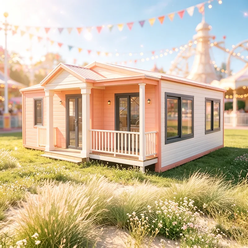 Wind Resistant Expandable Container House Tiny Home for Backyard Guest Room