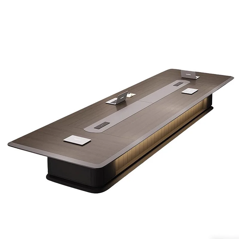 Color and size customization Large office meeting long table Simple modern negotiation High-end light luxury meeting paint table