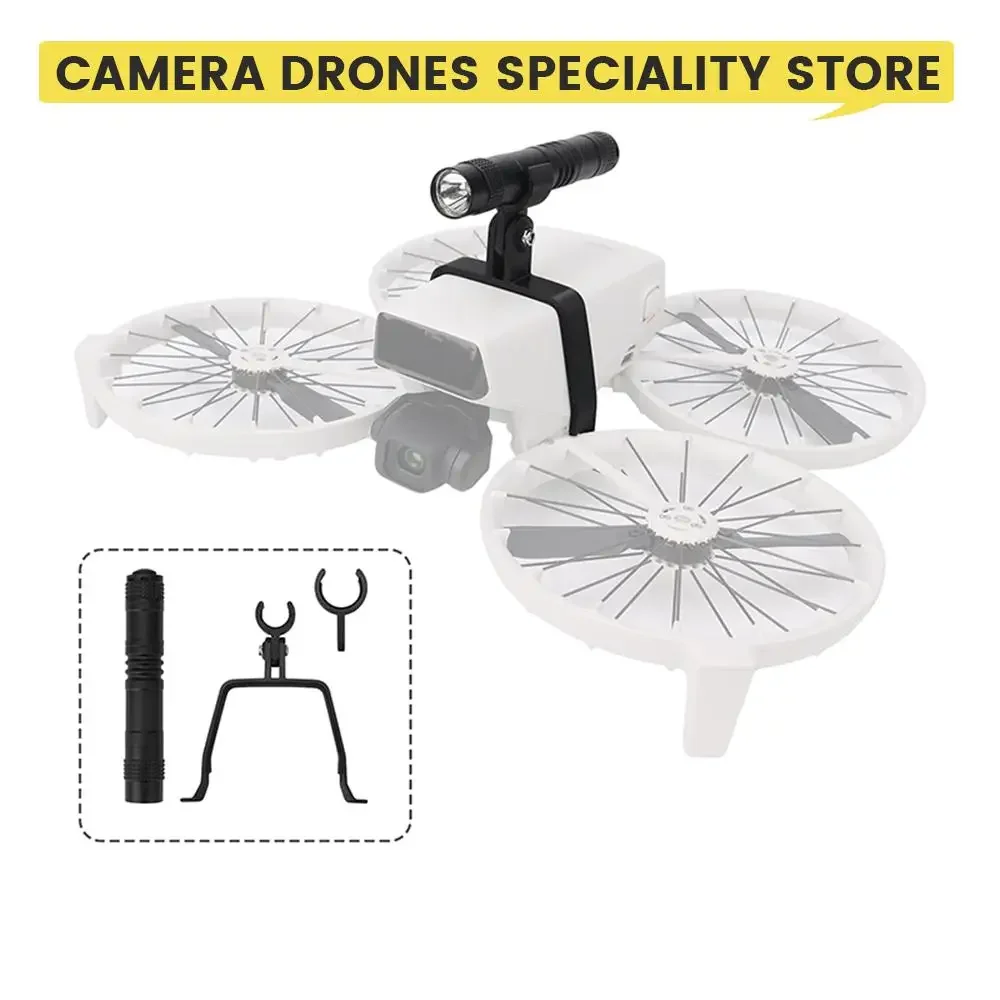 كشاف الطيران الليلي بدون طيار لـ DJI Flip ثلاثية الأبعاد الطباعة مصباح يدوي ليلة تحلق إشارة مؤشر ضوئي تحذير الملحقات الآمنة