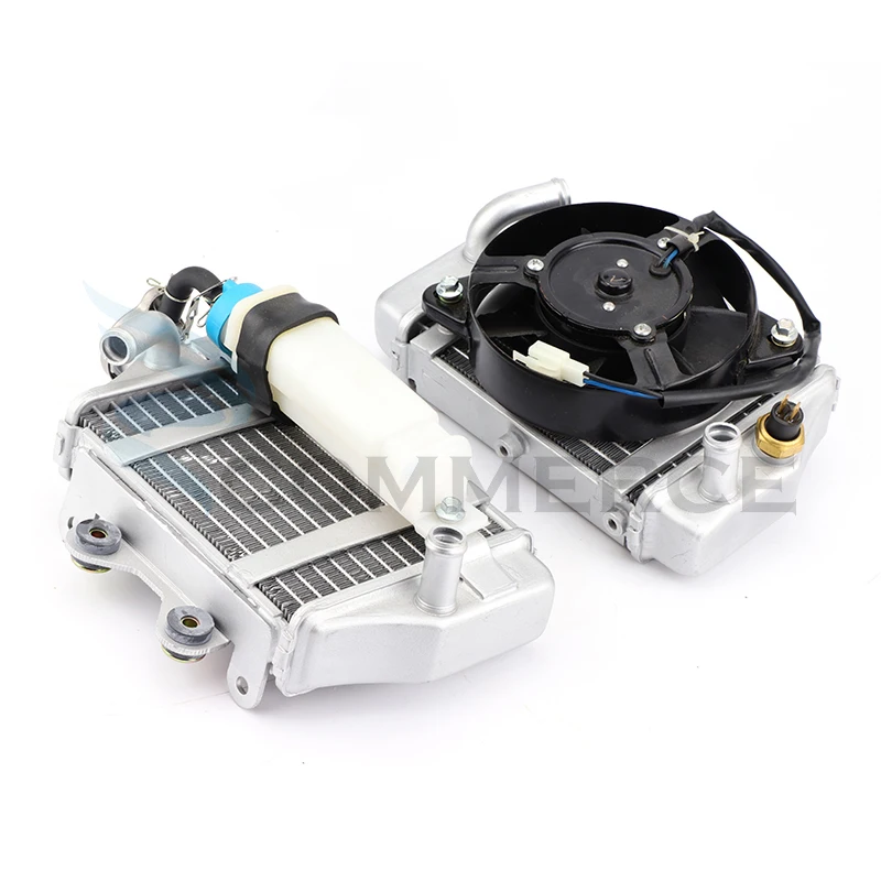 

Motorcycle Water Cooled Engine Radiator kits With Fan Water Box For 150cc 200cc 250cc Zongshen Loncin Lifan Xmotos Apollo parts