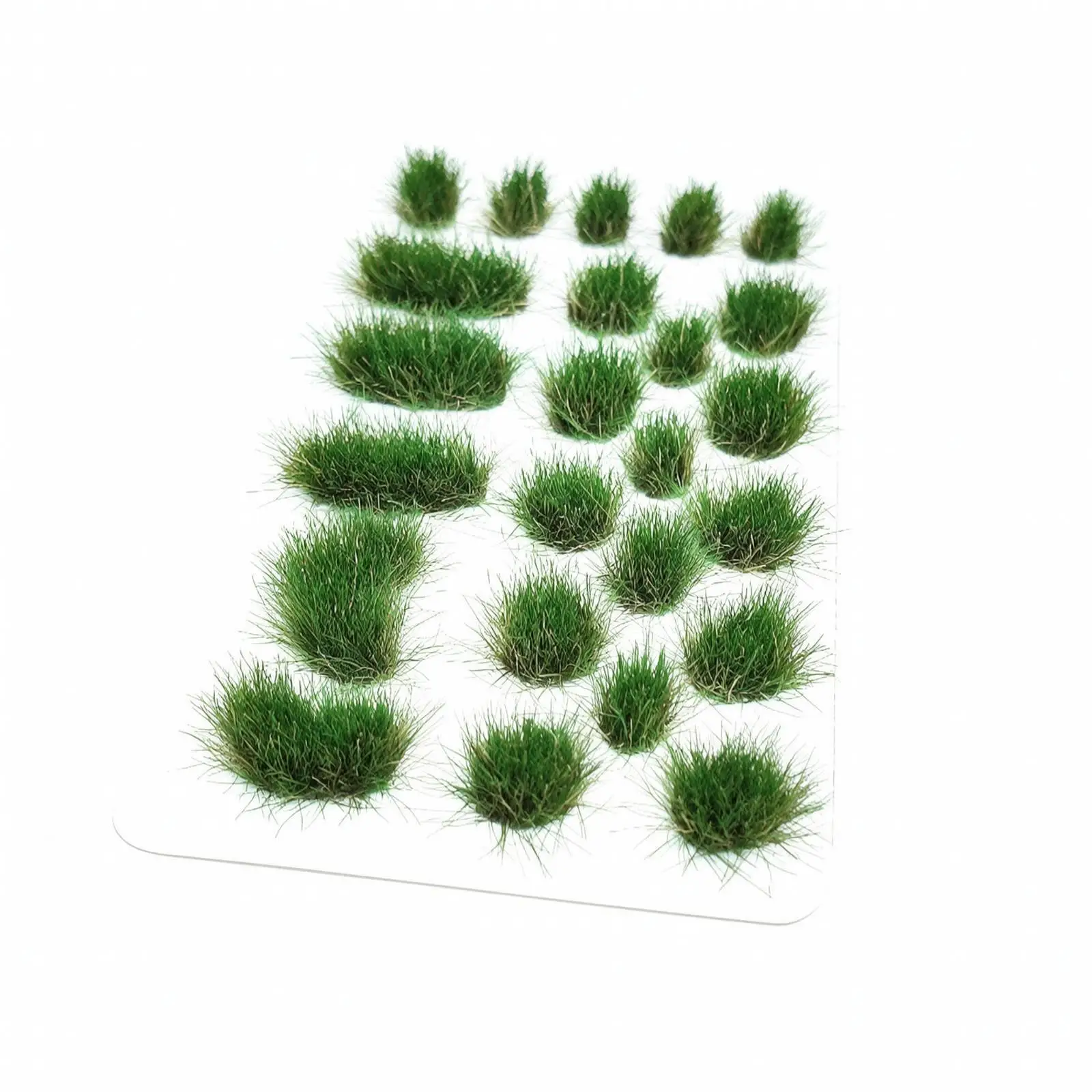 Miniature Grass-Clump Model Irregular Tufted Grass Tufts Realistic Scenery Detail Piece for Diorama Hobbyists, Dioramas, Railway