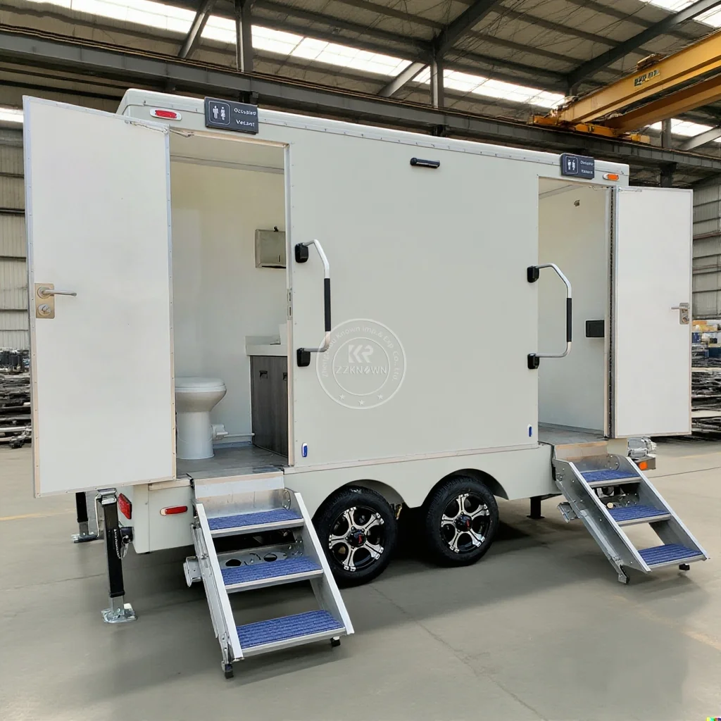 

Portable Luxury Mobile Towing Toilet Trailer Camping Moveable Toilet and Shower Trailer Toilet-Trailer with Shower