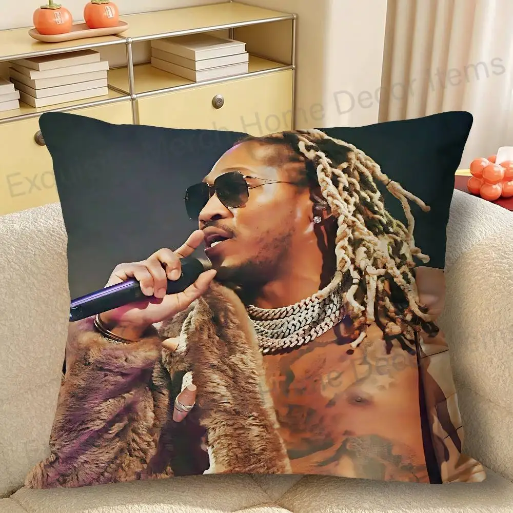 F-Futures-S The Real Me Polyester Printed Pillow Cover Square 30 40 45 50 60 65 cm Soft for Sofa Bed Car Home Decor