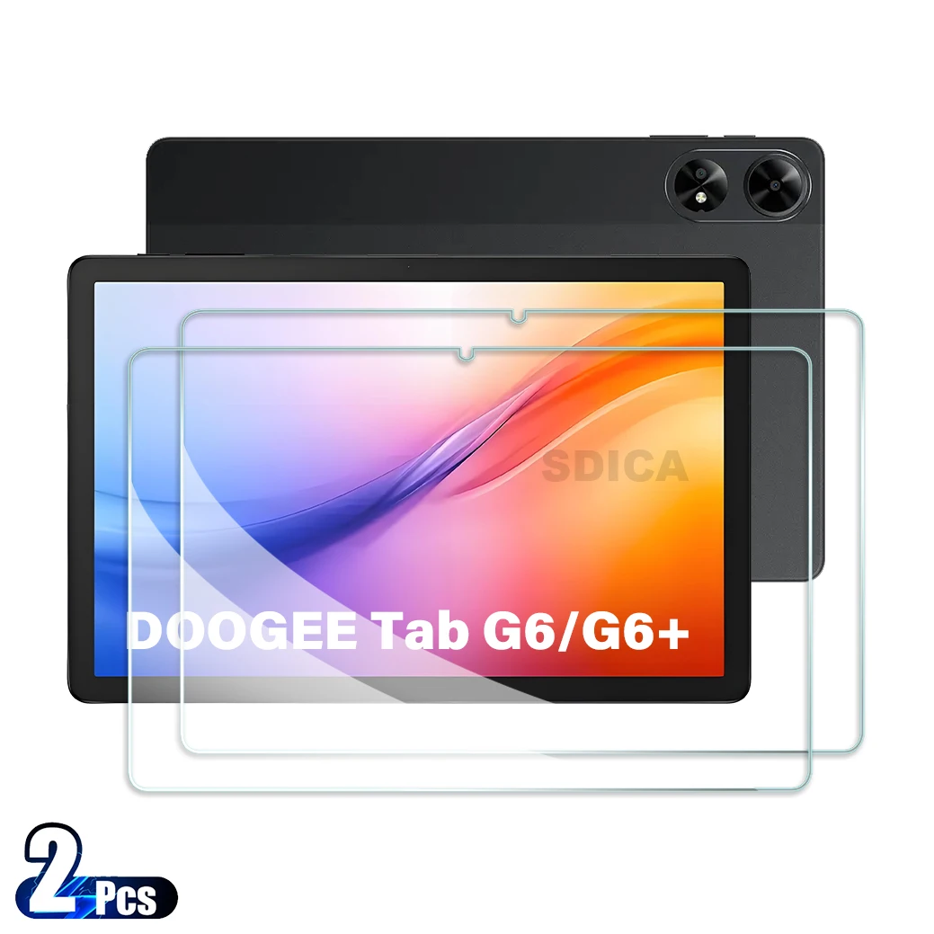 

2PCS For Doogee Tab G6 Tempered Glass Screen Protector Doogee Tab G6+ 11.0 inch Tablet Anti Scratch HD Protective Film