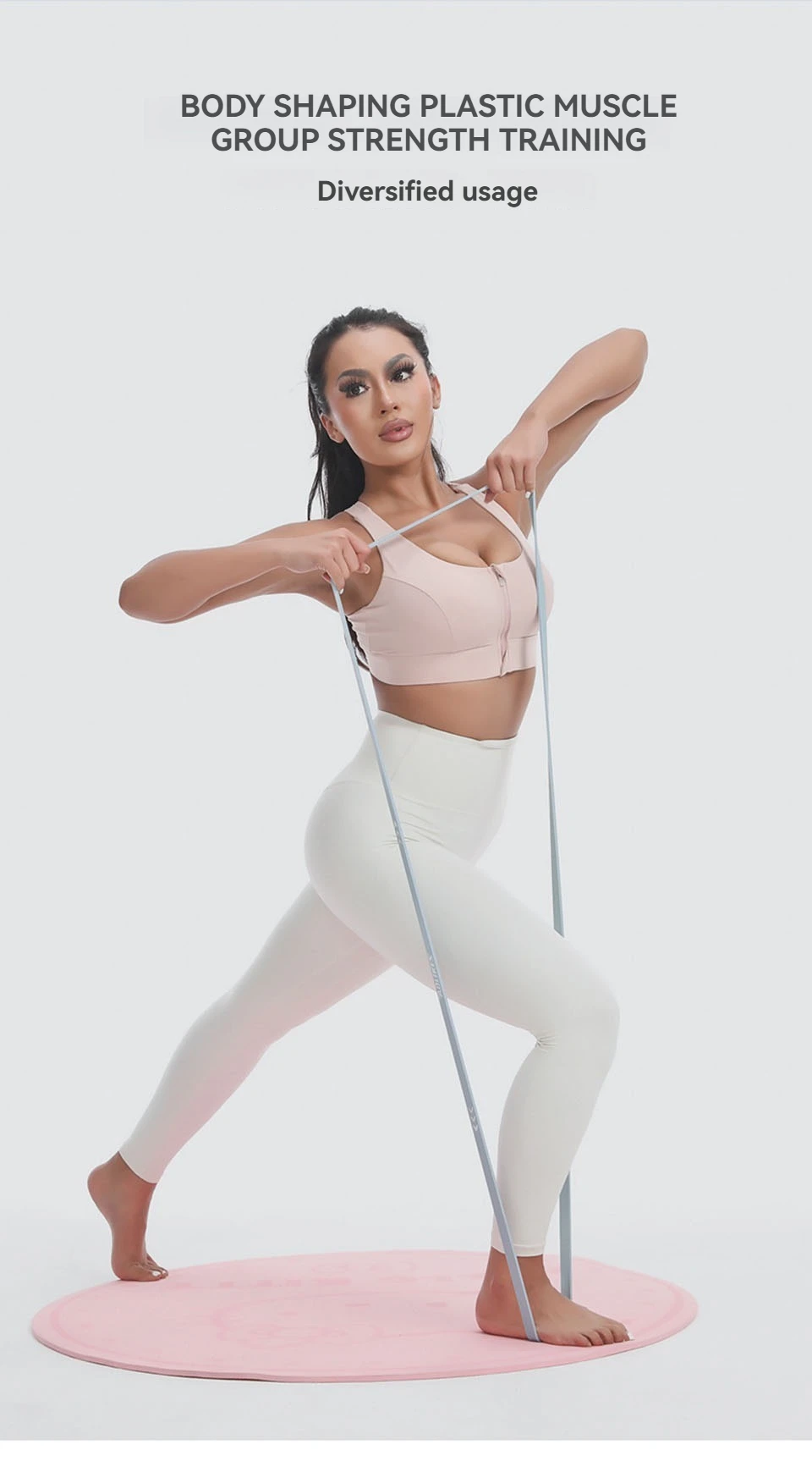 AOLIKES Widerstandsband, hochziehbares Hilfsband, Stretchband, Widerstand, schwere Trainingsübung für Physiotherapie, Heimtraining – Detail 13