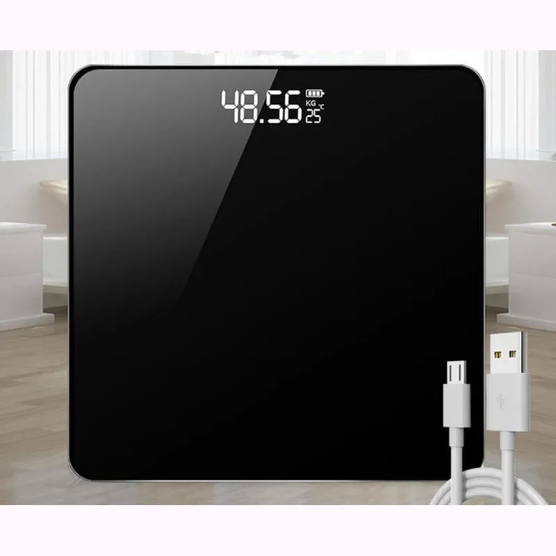 180kg USB charging electronic weight scale household intelligent accurate body scale simple fashion adult health scale weighing