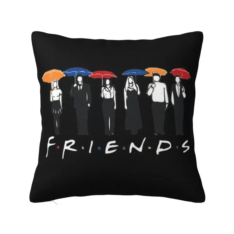 Custom Classic Friends TV Show Square Pillowcover Decoration Cushion Cover Throw Pillow for Car Double-sided Printing