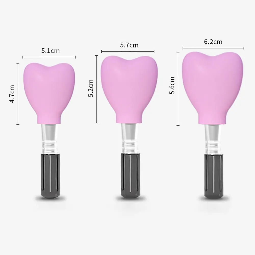 Regalos para mujer, tapa protectora para brochas de maquillaje con forma de corazón, cubiertas para brochas de maquillaje, estuche organizador para brochas de sombra de ojos, soporte para brochas de maquillaje