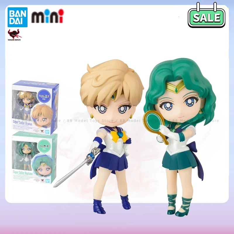 In Stock BB Bandai Sailor Moon Figure Mini Tenoh Haruka Kaiou Michiru Anime Original Model Action Toy