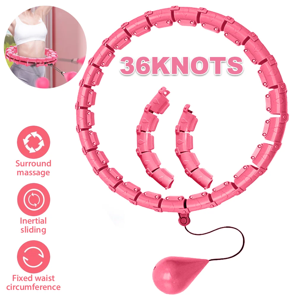 36/24 قسم ذكي رياضي هوب قابل للتعديل رقيقة الخصر مدلك ممارسة الصالة الرياضية دائرة حلقة أجهزة لياقة بدنية الخصر المرجح اللياقة البدنية