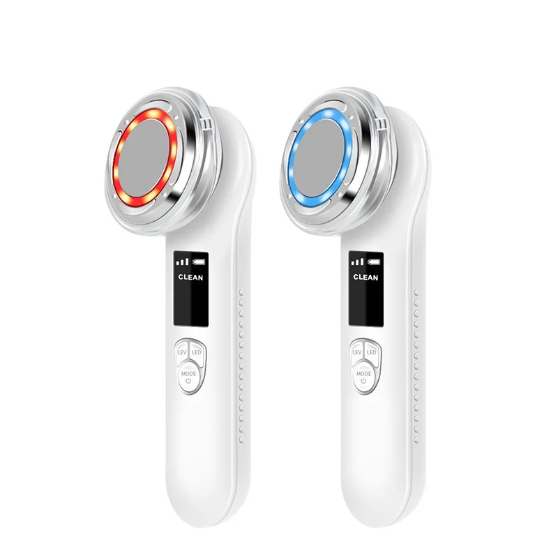 The New Vibration Light Ion Cold Heat Import Instrument Handheld Household Lifting Micro Current Face Beauty Instrument