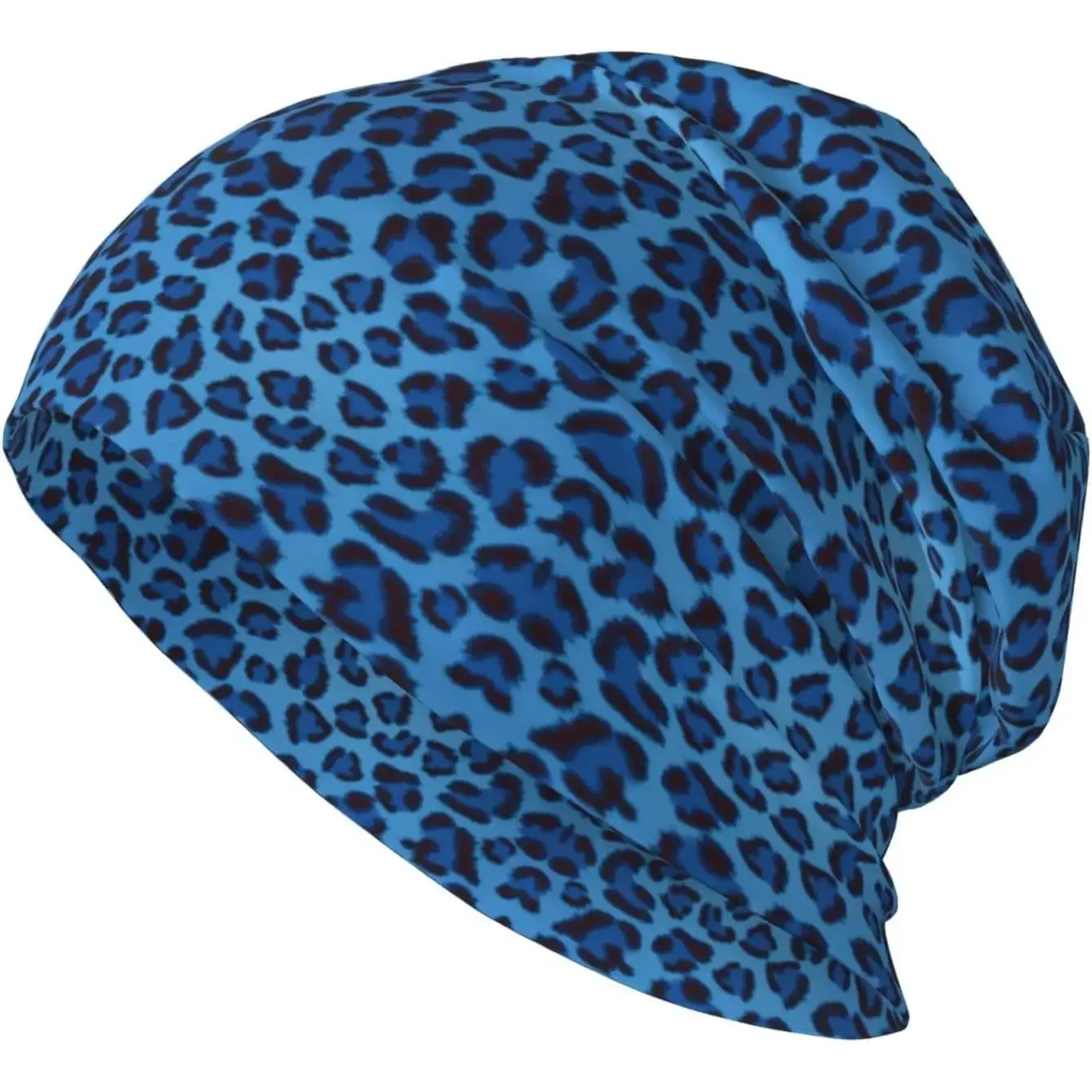 Leopard Skin Animal Print Knitted Hat Casual Beanies Hat Stretch Slouchy Headwear Hats Cancer Headwear Winter Softknit Stocking