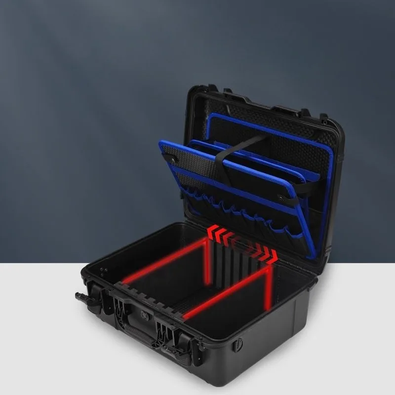 Hardware Tools Storage Case Waterproof Anti-drop Protection Multifunctional Trolley Suitcase Safety Protection Tool Storage Box