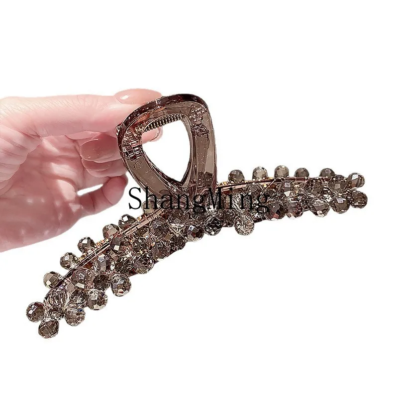 

DSA Fashion Large Crystal Grab Clip Femininity Back Head Disc Hair Grab Headgear