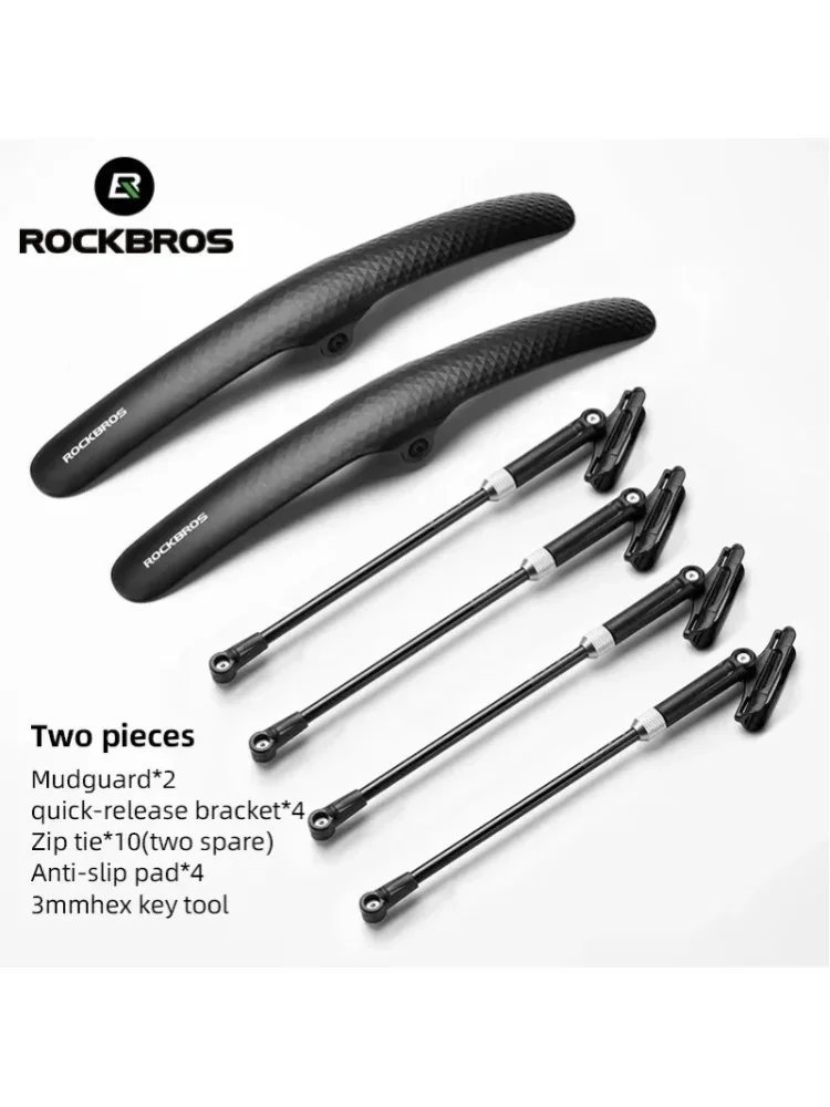 ROCKBROS Fahrrad-Schutzblech mit Aluminiumlegierungs-Halterung, einfache Montage, schmutz- und wasserabweisend, für Rennräder und Fixie-Bikes.