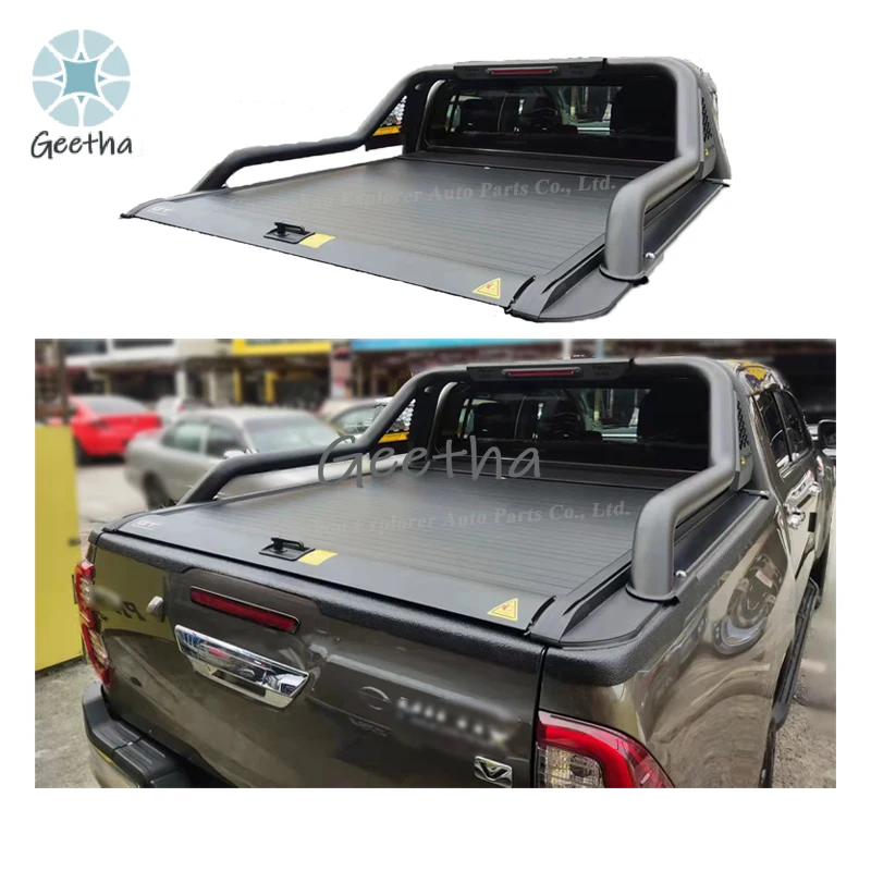 

Rectangular Roller Lid Shutter Cover for Isuzu Dmax with Lock Wholesale 4X4 Pickup Tail Box Waterproof Bed Covers Roller Shutter