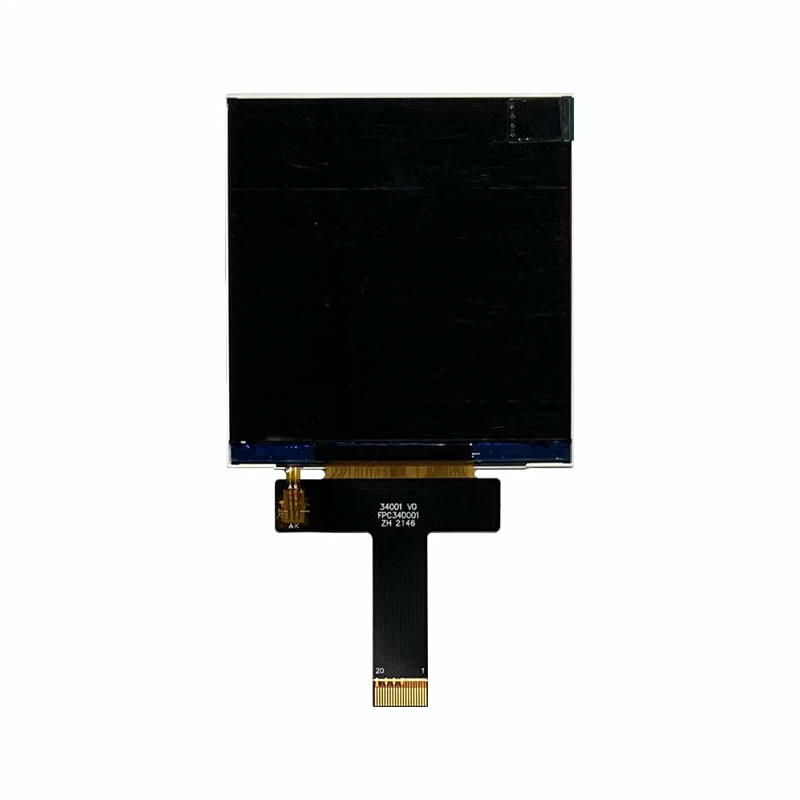 3.4 inch 480*480, ST7701S MIPI interface, Full viewing angle IPS, Super high brightness Outdoor sunlight readable Square TFT LCD