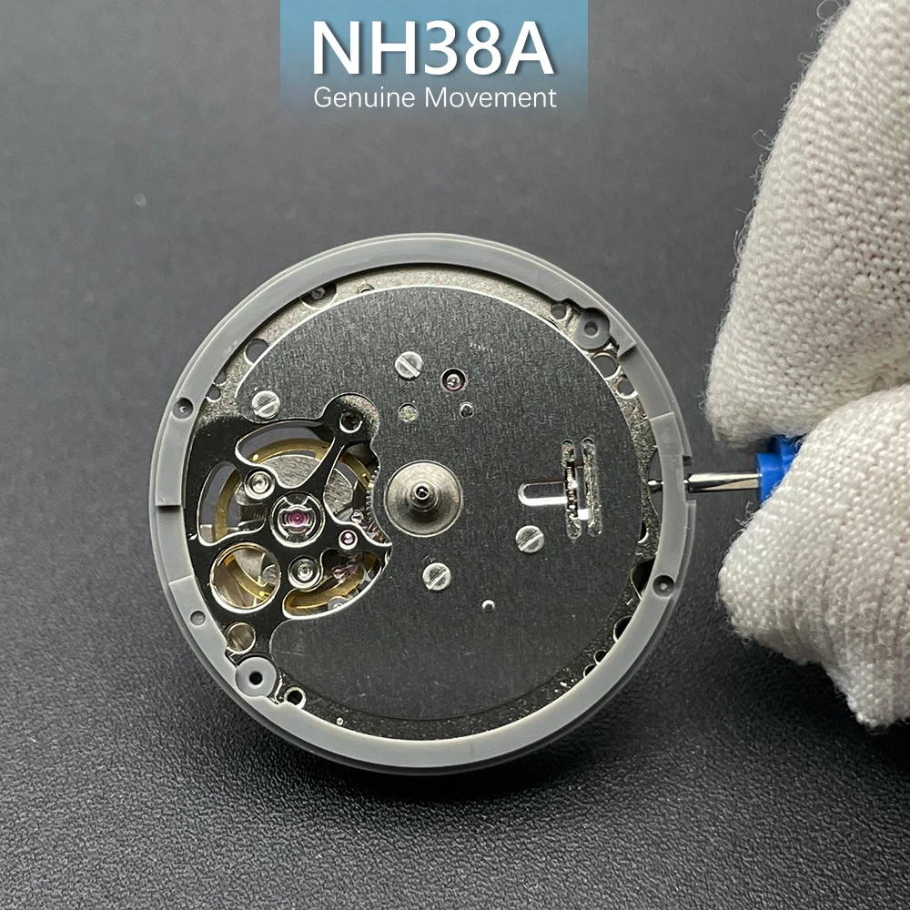 Original Japan NH38 Skeleton Mechanical Movement 24 Jewels Automatic NH38A High Accuracy Modification Replace Mechanism