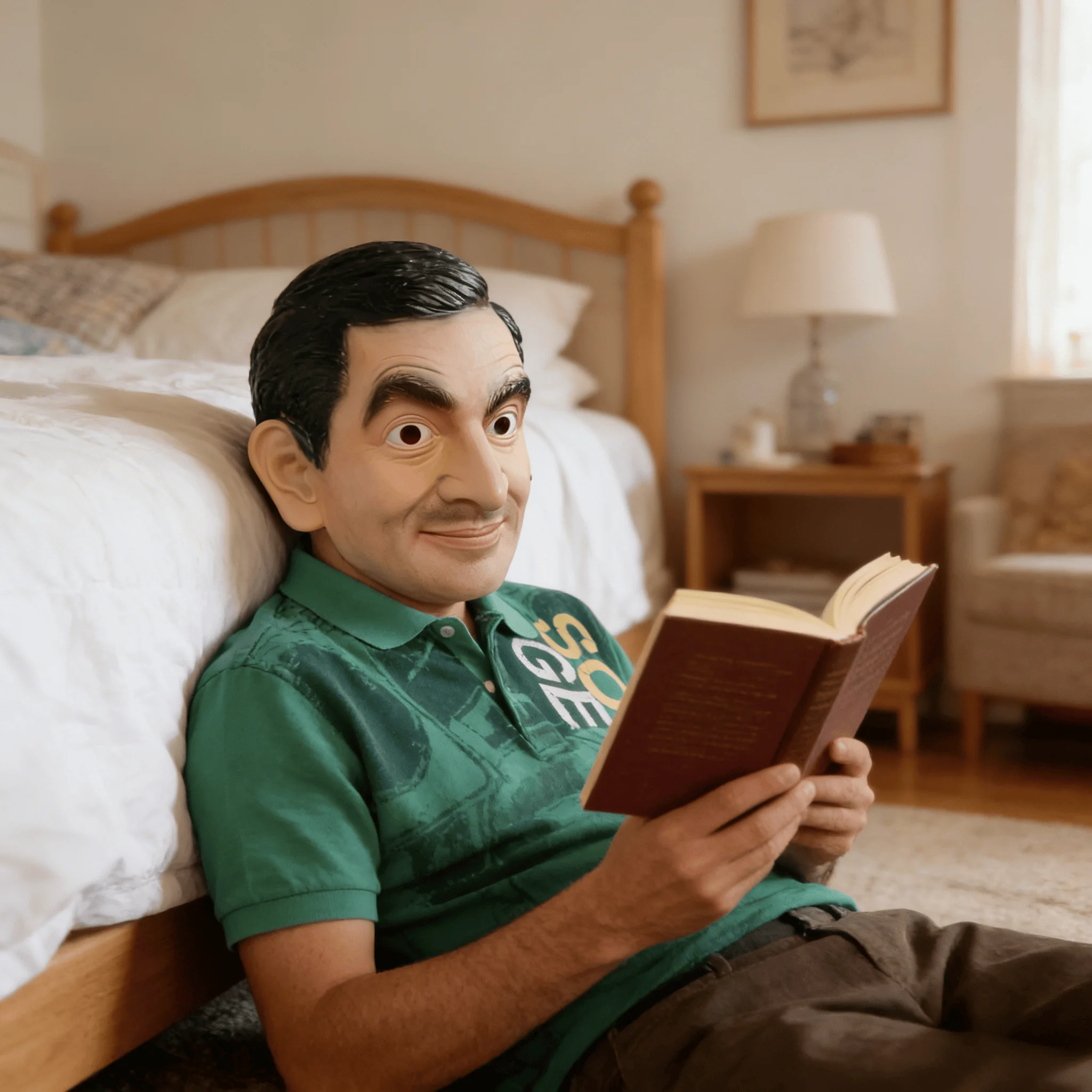 

Высокодетализированная маска комика с черными волосами, реалистичная латексная маска для Хэллоуина, комедийных мероприятий, ролевых игр