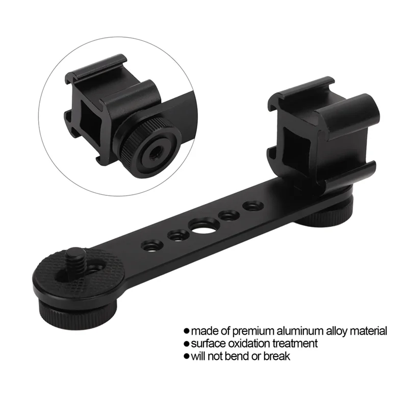 【LAST-CHANCE!】Triple Cold Shoe Extension Bracket Three-Headed Hot Shoe Rod For Tripod Monopod Stabilizer