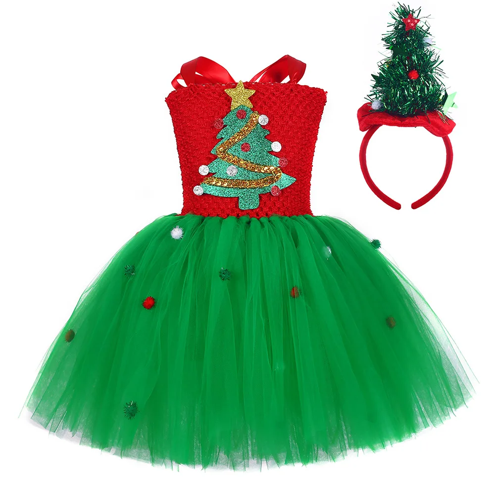 

Christmas Dress 2023 New For Girls Vestidos Princess Dress Clothing Party Dresses Elegant Dress Girl Costume 3-8 Years Old