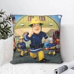 Running Throw Pillow Case Fireman Sam Steele Educational Cartoon Backpack Cushions Case DIY Printed Kawaii For Chair Decor