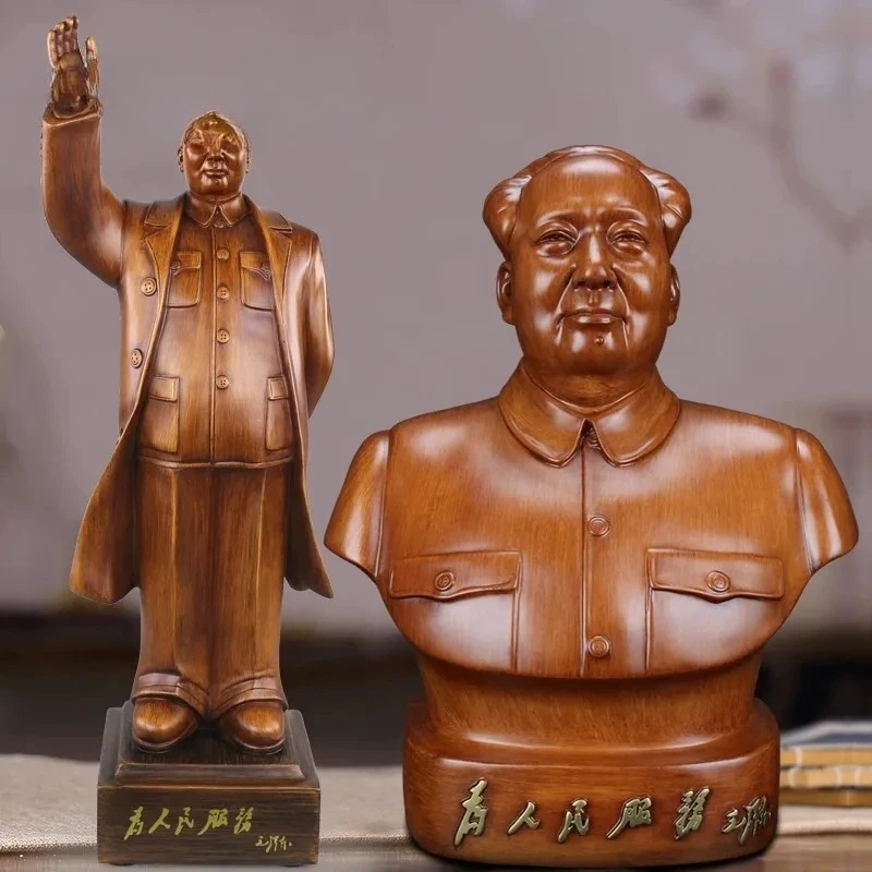 1PCS Resin Chairman Mao Zedong Ornament Chinese Great Man Handicraft Car Mounted High-end Ornament Housewarming Gift