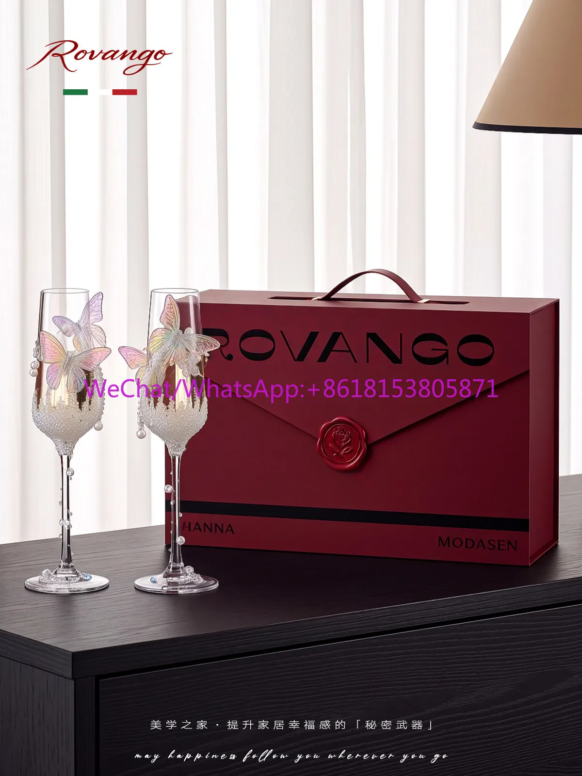 Hand-pasted diamond glass, champagne glass, toasting cup, birthday wedding gift for girlfriends