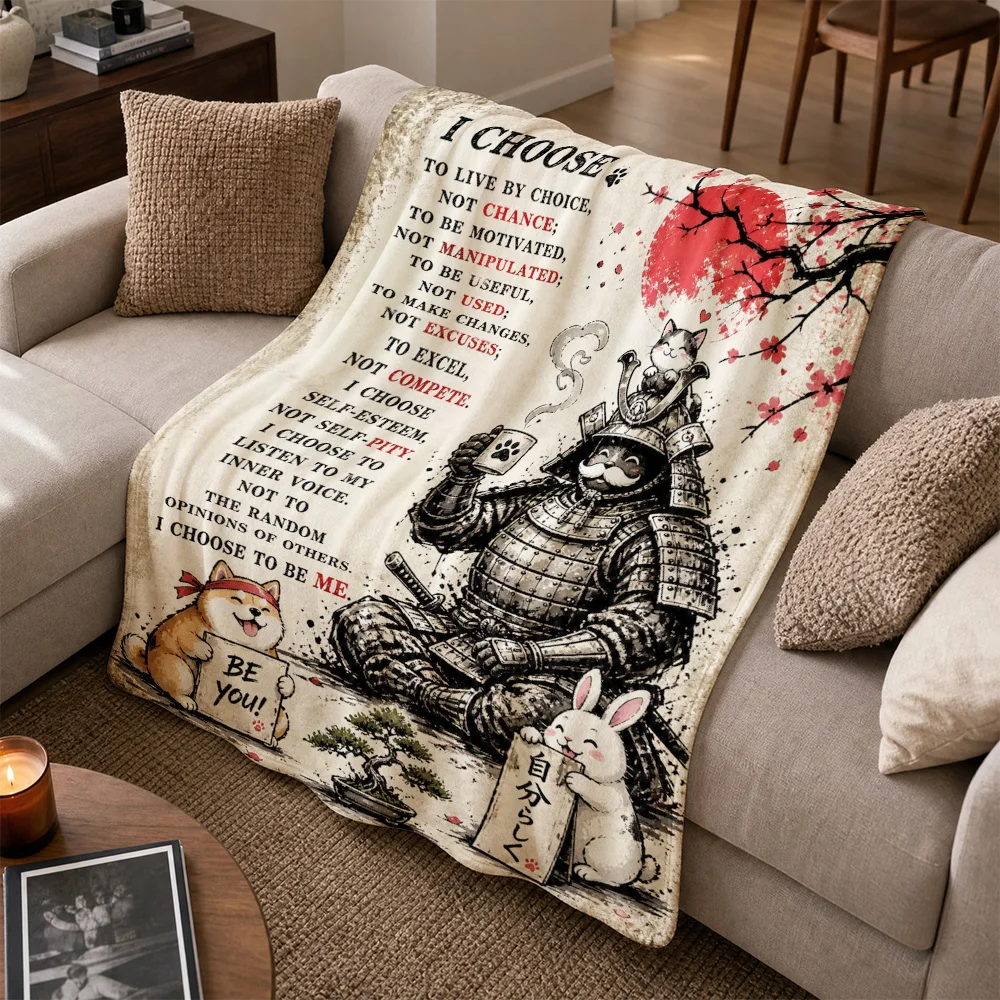 Ultimate Inspirational Quote Throw Blanket Sofa Throw Cozy Home Decor Cartoon Anime Art Print Motivational Spiritual Gifts for C
