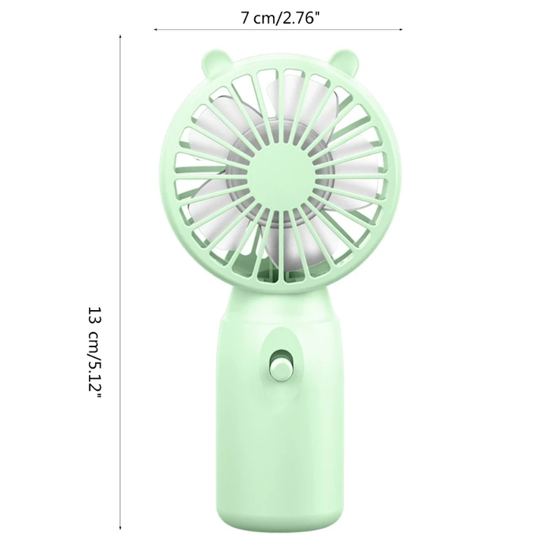 Travel Portable Fan Handheld Mini Fan AA-Battery Powered Super Mute Cooling Fan for Home Office- Travelling Cooler