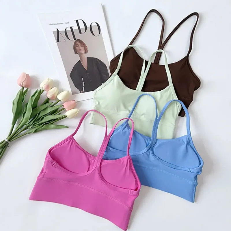 

Женский сексуальный спортивный бюстгальтер пуш-ап с Y-образной спинкой для фитнеса, йоги, тренажерного зала, укороченный топ, дышащее нижнее белье для бега, топ