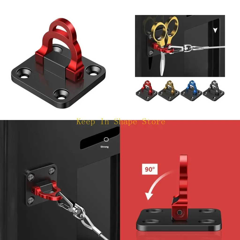 U1JC Multi-Function Spring Rope Hook Scissors for Seat Fishing Gear Hook Box Accessor
