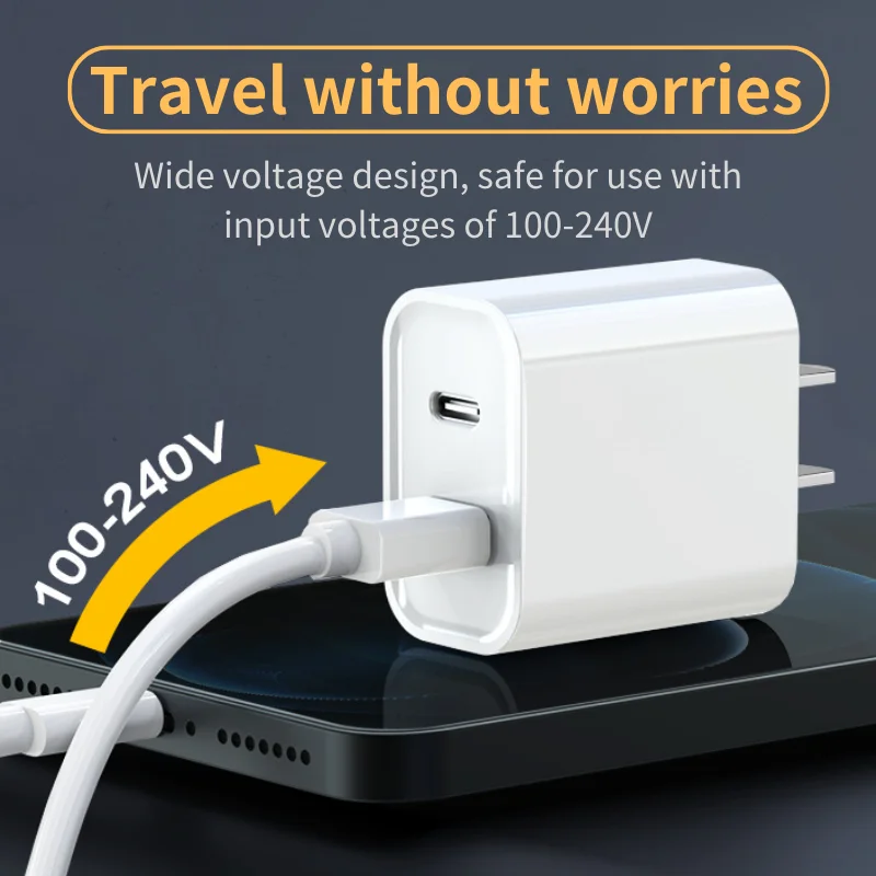 Multi-Country Compatible PD20W Mobile Charger Lighting Transformer Perfect For USA Japan Thailand And Many More Destinations