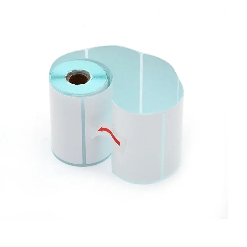 Self Adhesive Thermal Label Stickers 57x30mm 60x40mm 80x50mm White Label Paper Roll Compatible with Thermal Label Printer