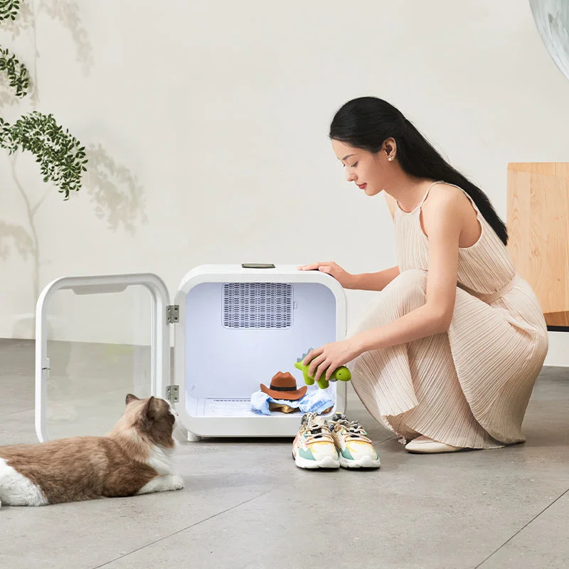 Fanhappy Smart Intelligent Automatic Dryer for Cats and Dogs Natural Wind Pet Dryer Room Features Stocked