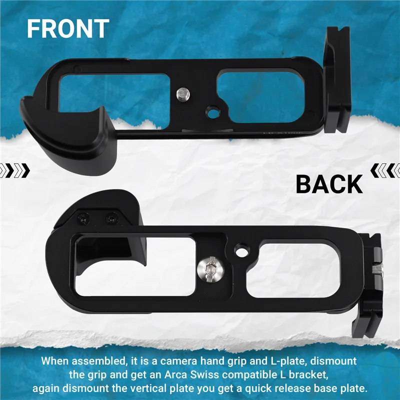 【Superdeals】Quick Release L Plate/Bracket Holder Hand Grip Base For Fujifilm Fuji X100f X100f X100f Camera Ball Head