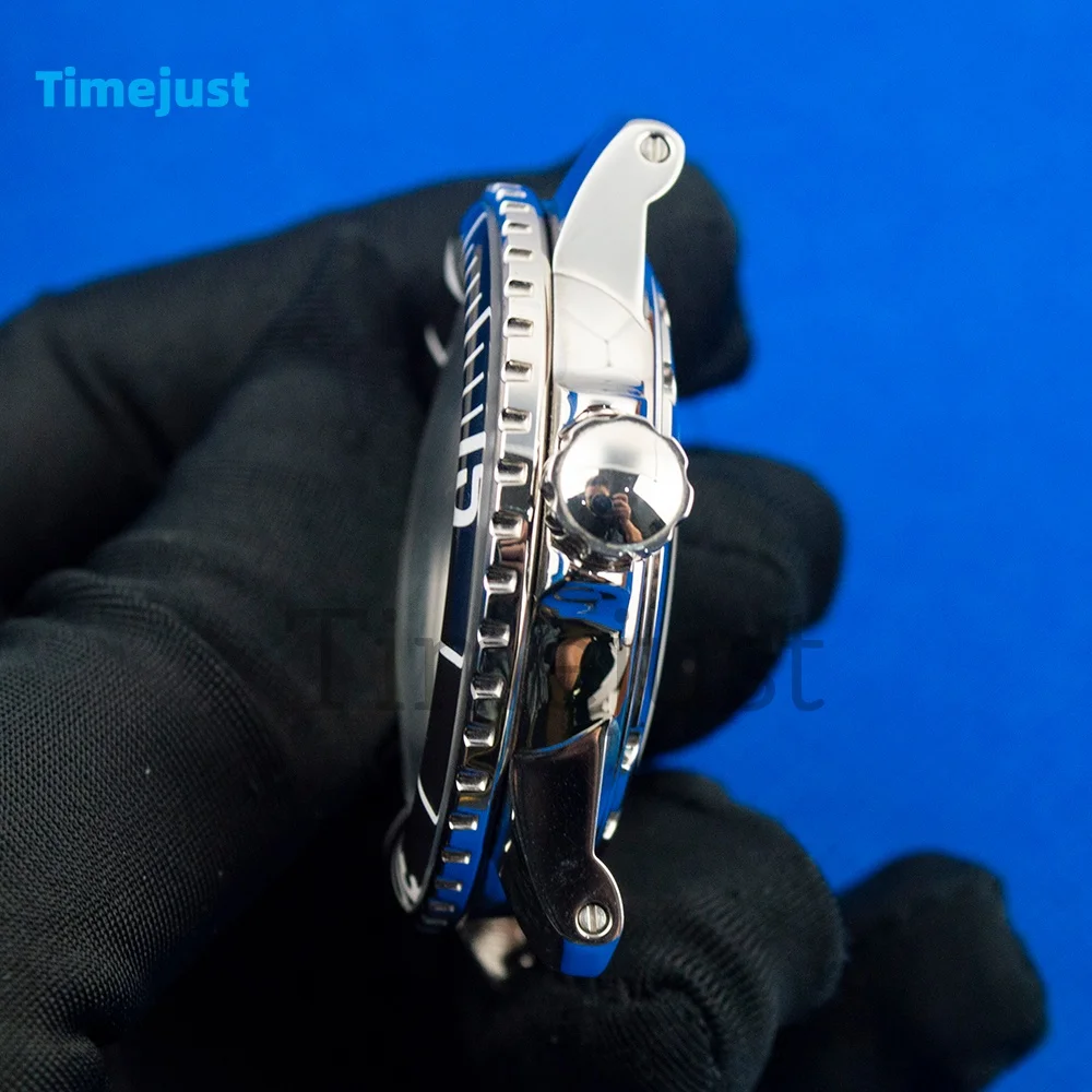 45mm Watch Case Stainless Steel 10ATM Waterproof  NH35 Sapphire Glass Case for Fifty Fathoms Watch Case fit NH35 Movement
