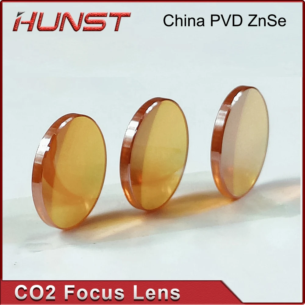 Imagem -04 - Lente de Foco Cnc Hunst-znse China Co2 Pvd Dia 12 mm 18 mm 19.05 mm 20 mm fl 38.1 50.8 63.5 76.2 101.6 mm Gravação do Laser Máquina Corte