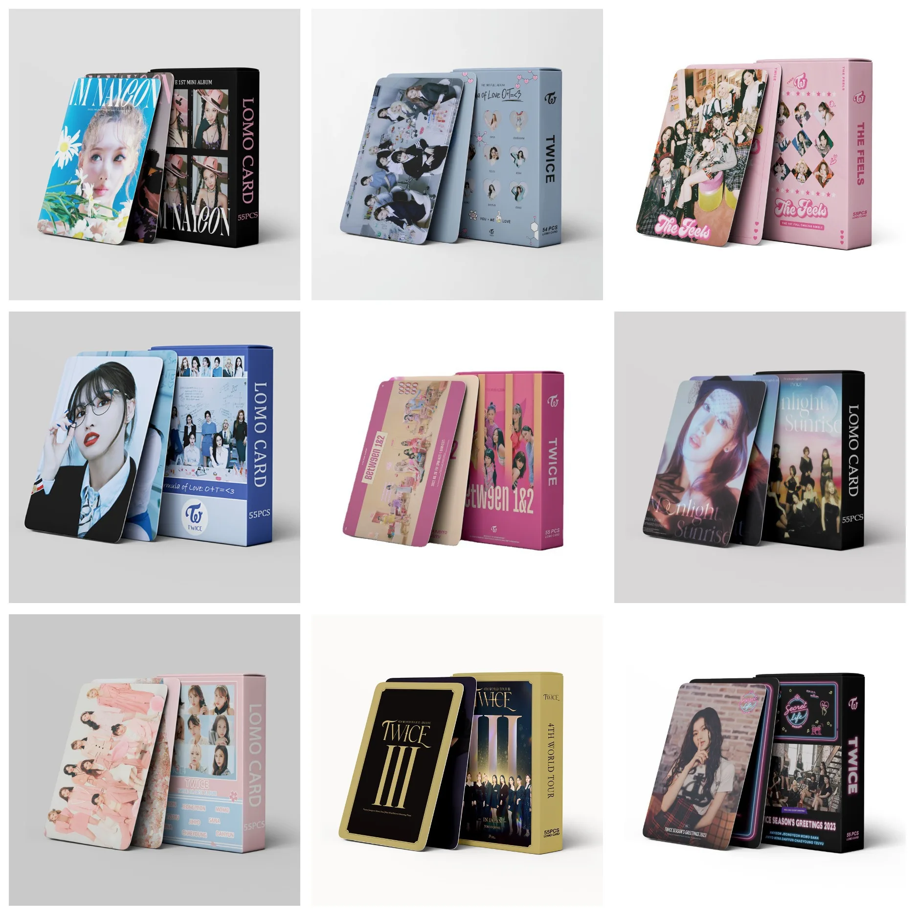 

TWICE Album Card Sana Zhou Tzuyu Lin Na Lian Peripheral Postcard Card LOMO Card