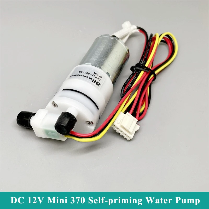 

DC 12V Micro 370 Water Pump Diaphragm Self-priming Suction Water Pump Dispenser Pump