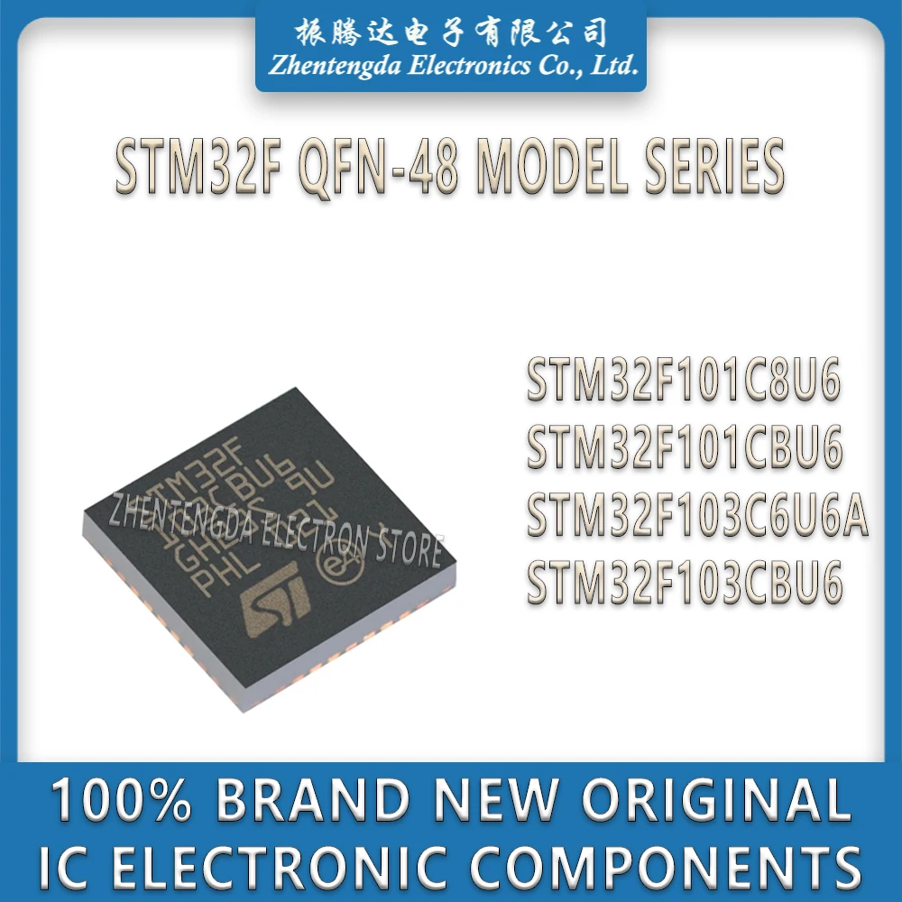 

STM32F101C8U6 STM32F101CBU6 STM32F103C6U6A STM32F103CBU6 STM32F103C6U6 STM32F101 STM32F103 IC MCU Chip QFN-48