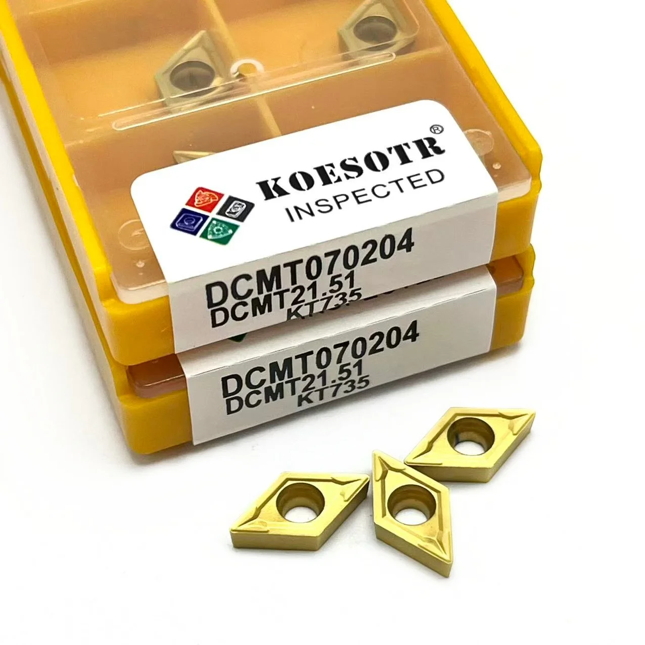 DCMT070204 Carbide Inserts for CNC Turning Tools