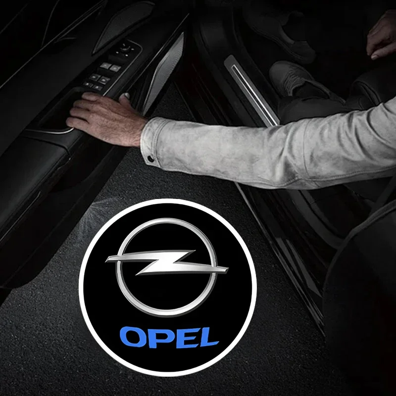 Car Door Light LED Welcome Lamp For Opel Adam Ampera Corsa Insignia Karl Rocks-e Astra Energy Crossland Crossland-X Mokka Combo