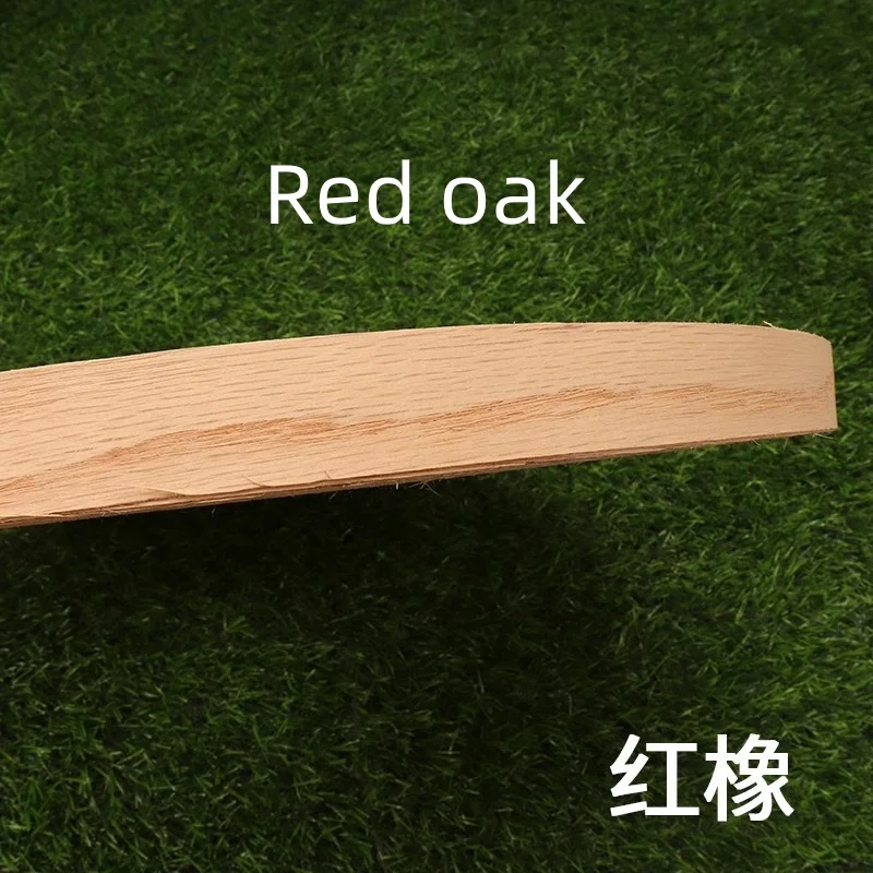2x2500cm T0.5mmWood Veneer Roll Natural edge banding with red oak, Sabri black walnut, maple wood veneer edge banding image 3