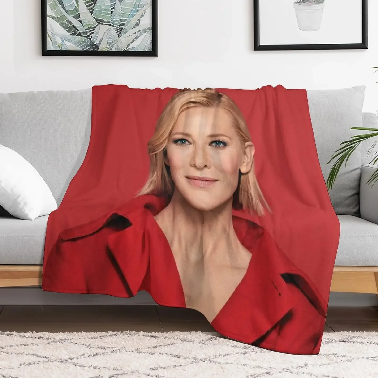 

Cate Blanchett Throw Blanket Cute Flannels Blankets